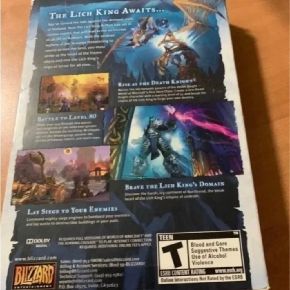 Microsoft world of warcraft games lot of 2 burning crusade/wrath of lich king